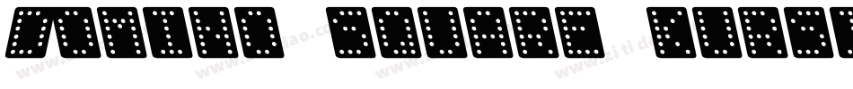 Domino square kursiv omrids字体转换